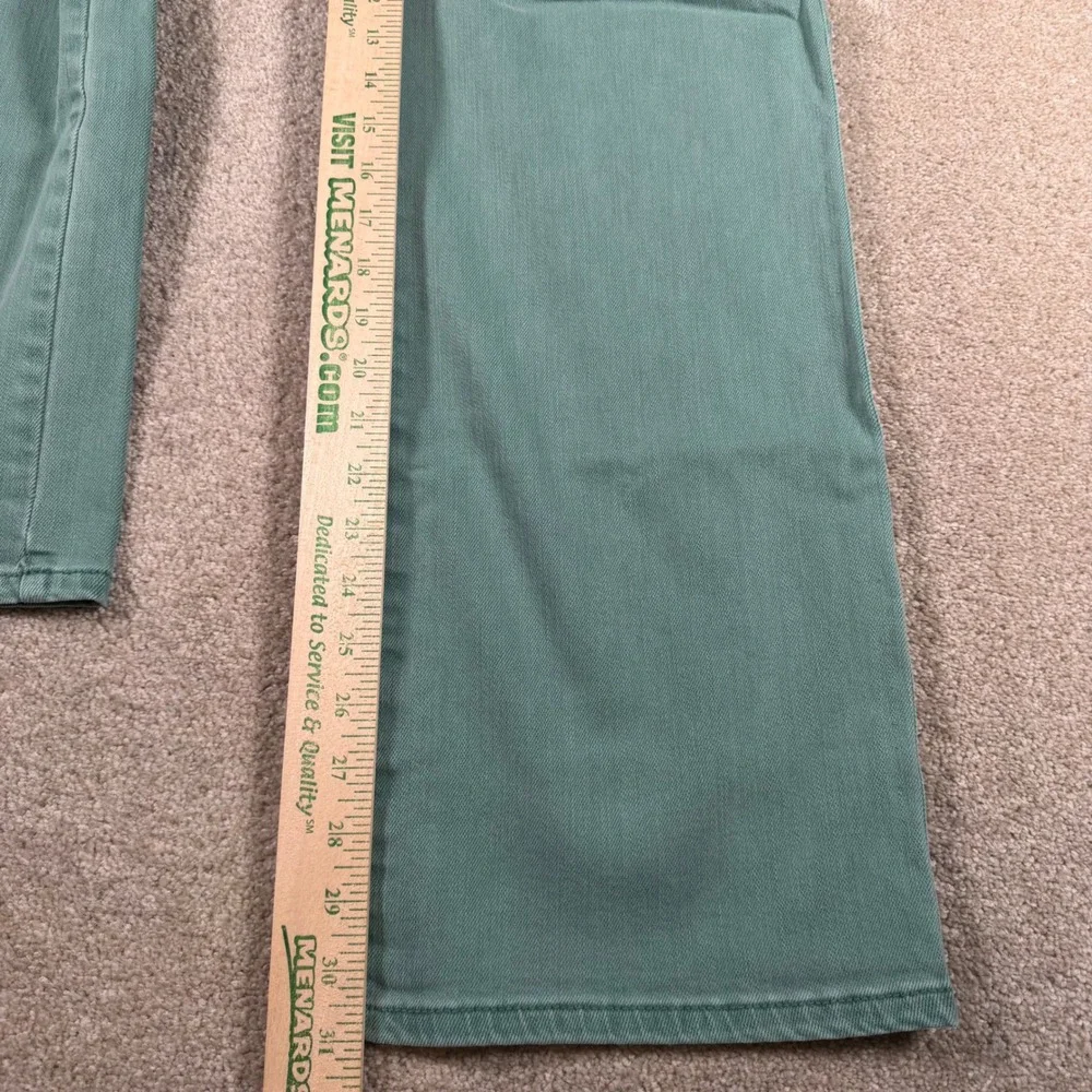 Judy Blue Wide Leg Jean Women 15/32 (FITS 32x31) Sage Green Garment Dyed JB88621